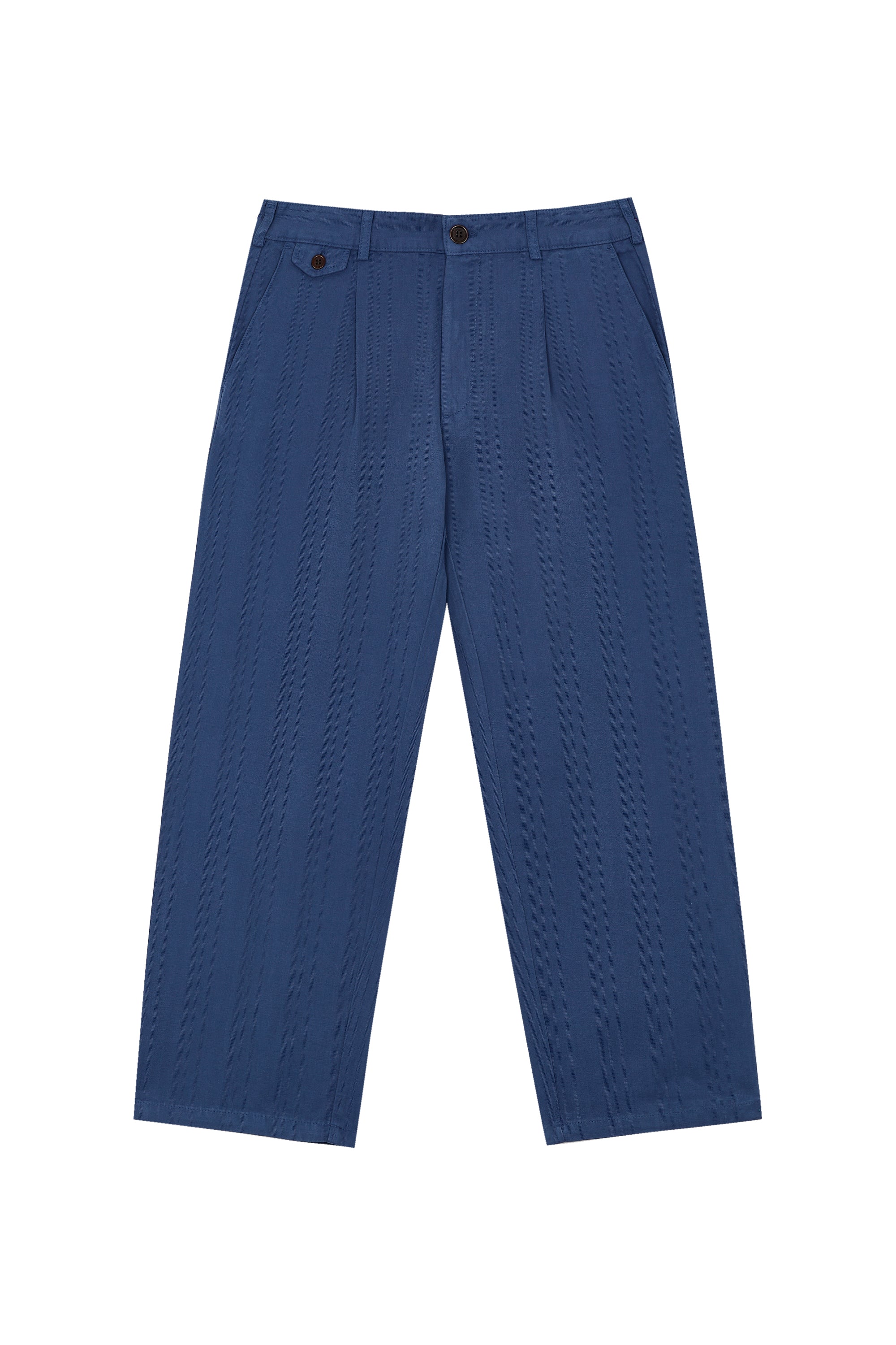 PANTS FLANNEL PETROL front