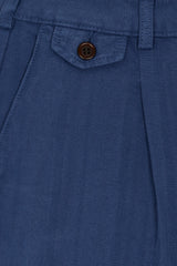 PANTS FLANNEL PETROL detail
