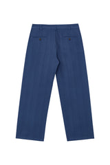 PANTS FLANNEL PETROL back