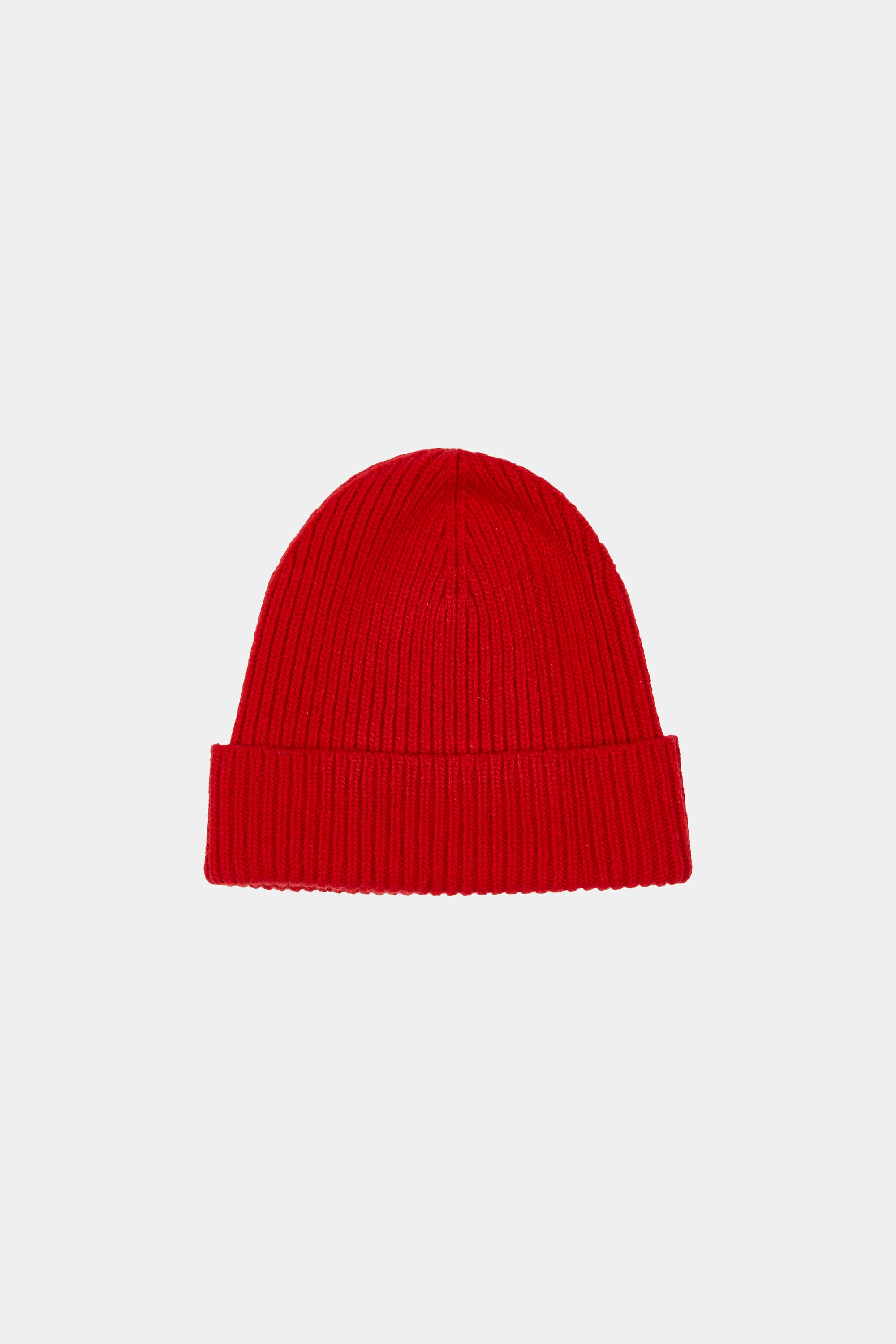 KNIT BEANIE RED