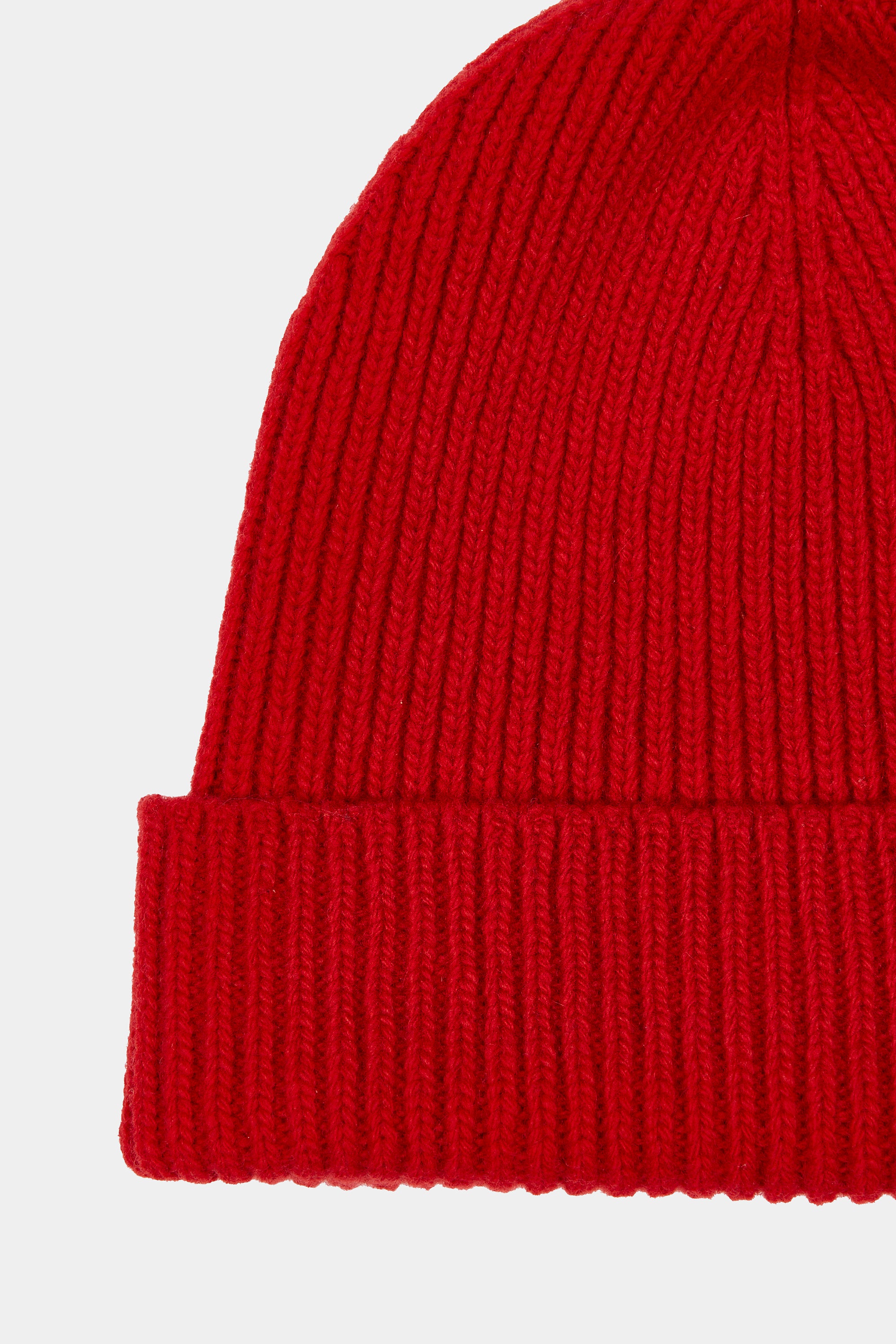 KNIT BEANIE RED