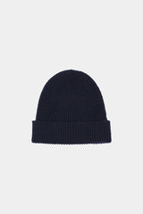 KNIT BEANIE CHARCOAL front