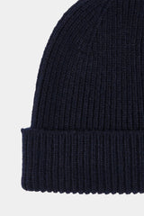 KNIT BEANIE CHARCOAL knit detail