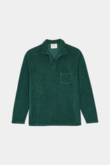 POLO LONG SLEEVE TERRY DEEP GREEN