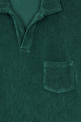 POLO LONG SLEEVE TERRY DEEP GREEN