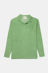 POLO LONG SLEEVE TERRY PASTEL GREEN