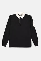 SWEATSHIRT RUGBY POLO BLACK