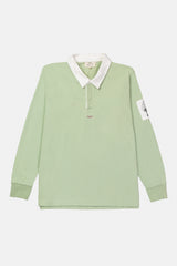 SWEATSHIRT RUGBY POLO WATER GREEN