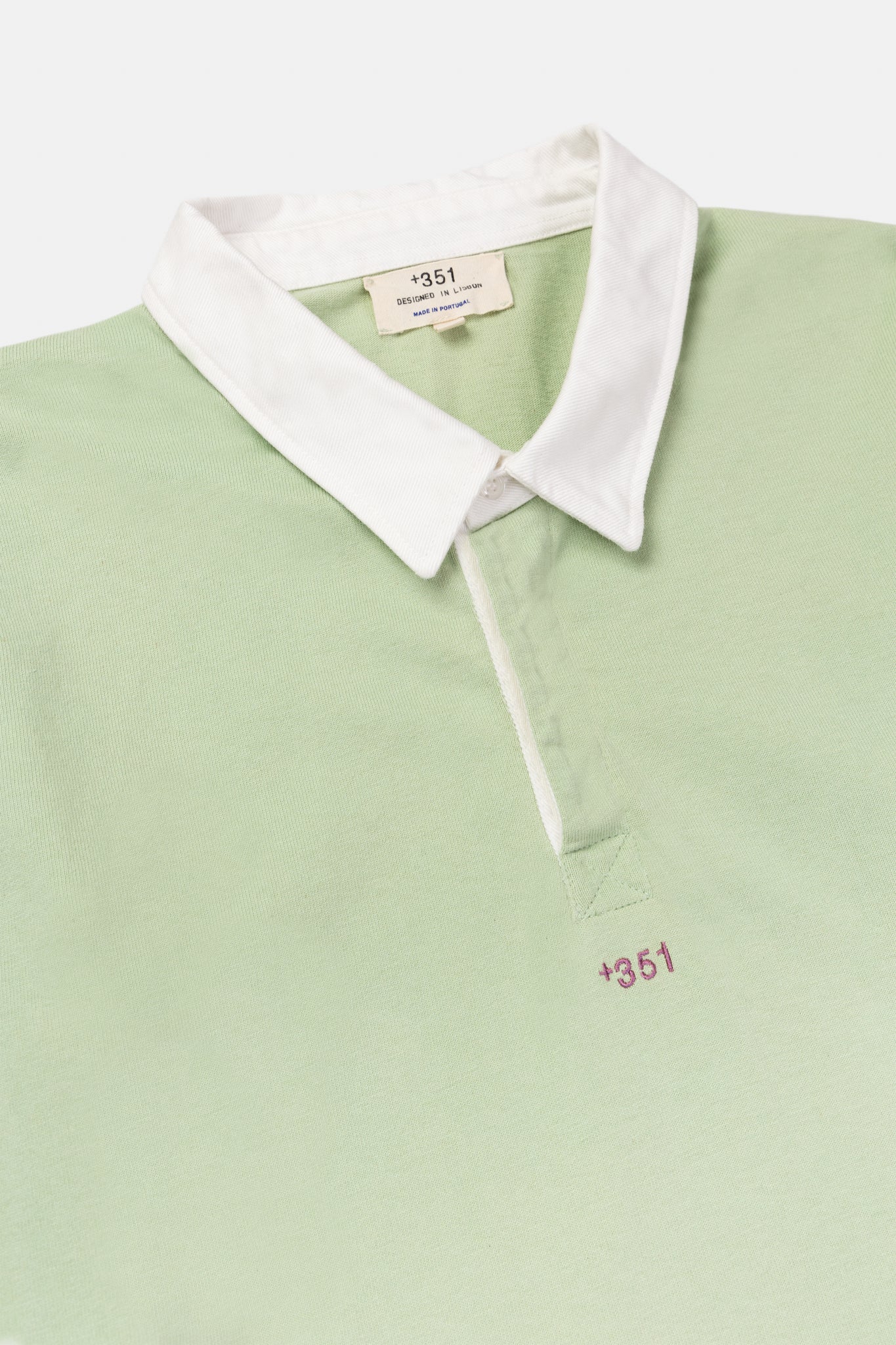 SWEATSHIRT RUGBY POLO WATER GREEN/CRU