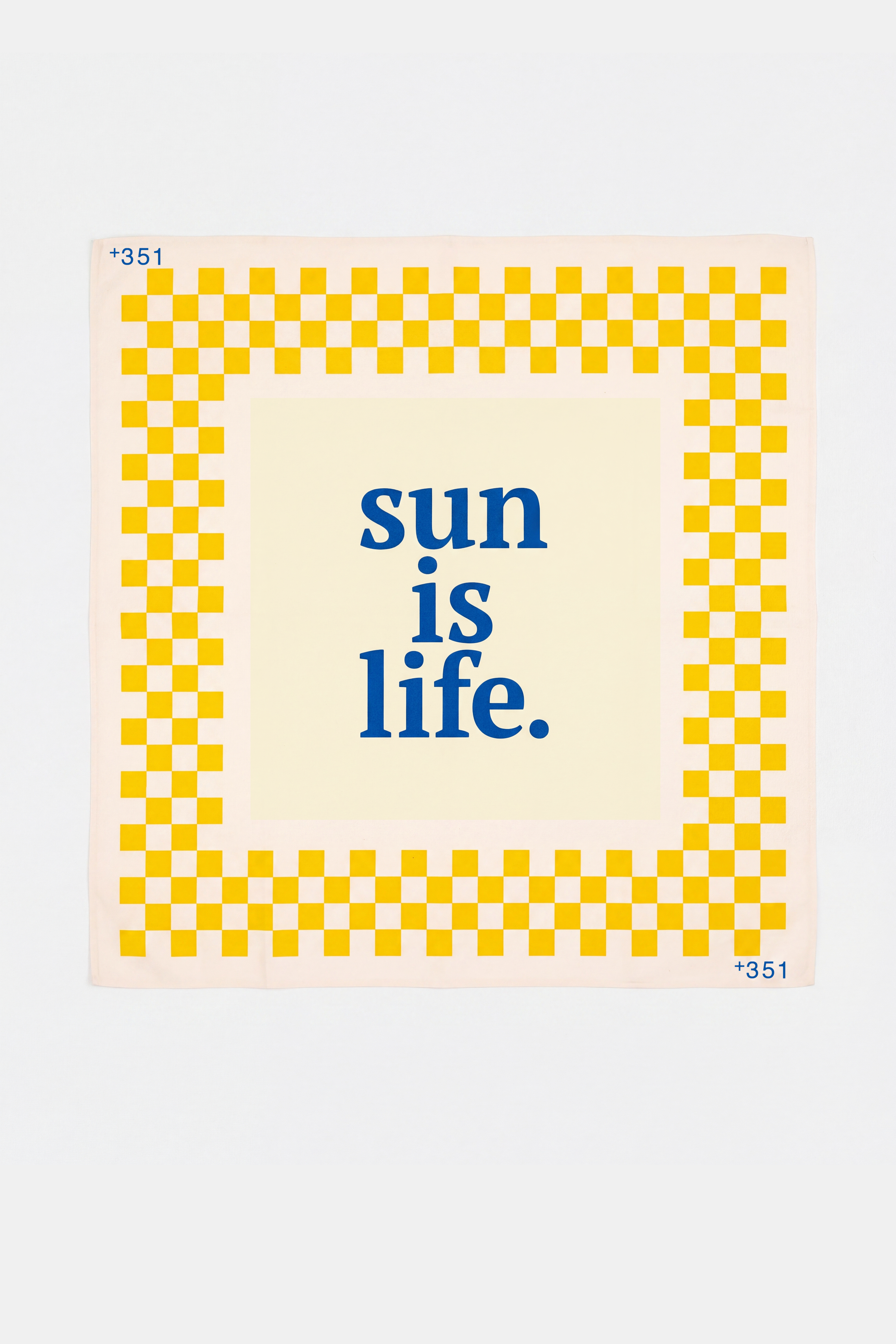 SCARF SUN IS LIFE YELLOW