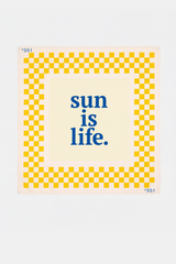 SCARF SUN IS LIFE YELLOW