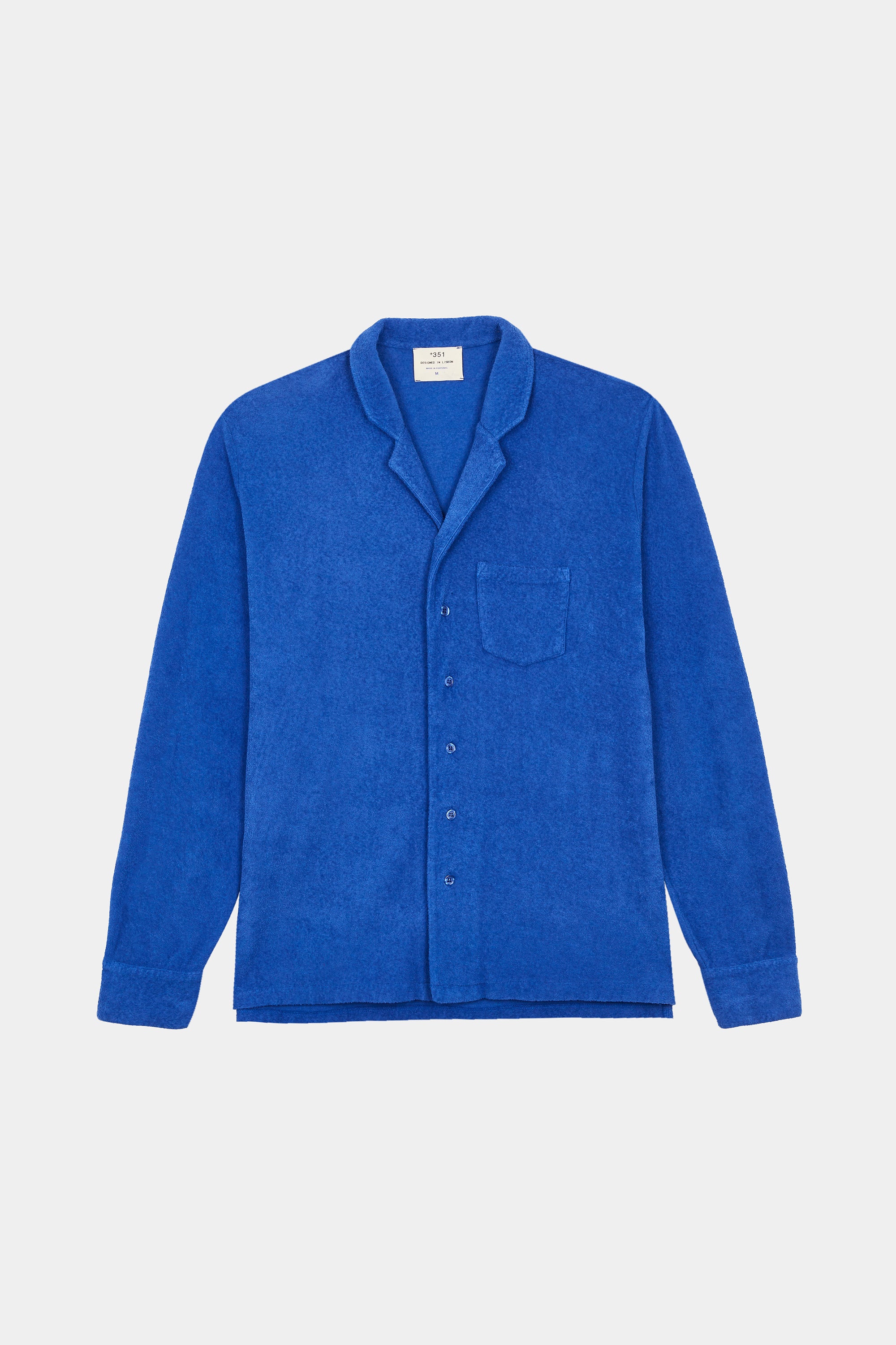 SHIRT LONG SLEEVE TERRY AZURE FLAME