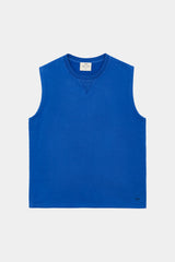 SLEEVELESS SWEATSHIRT AZURE FLAME