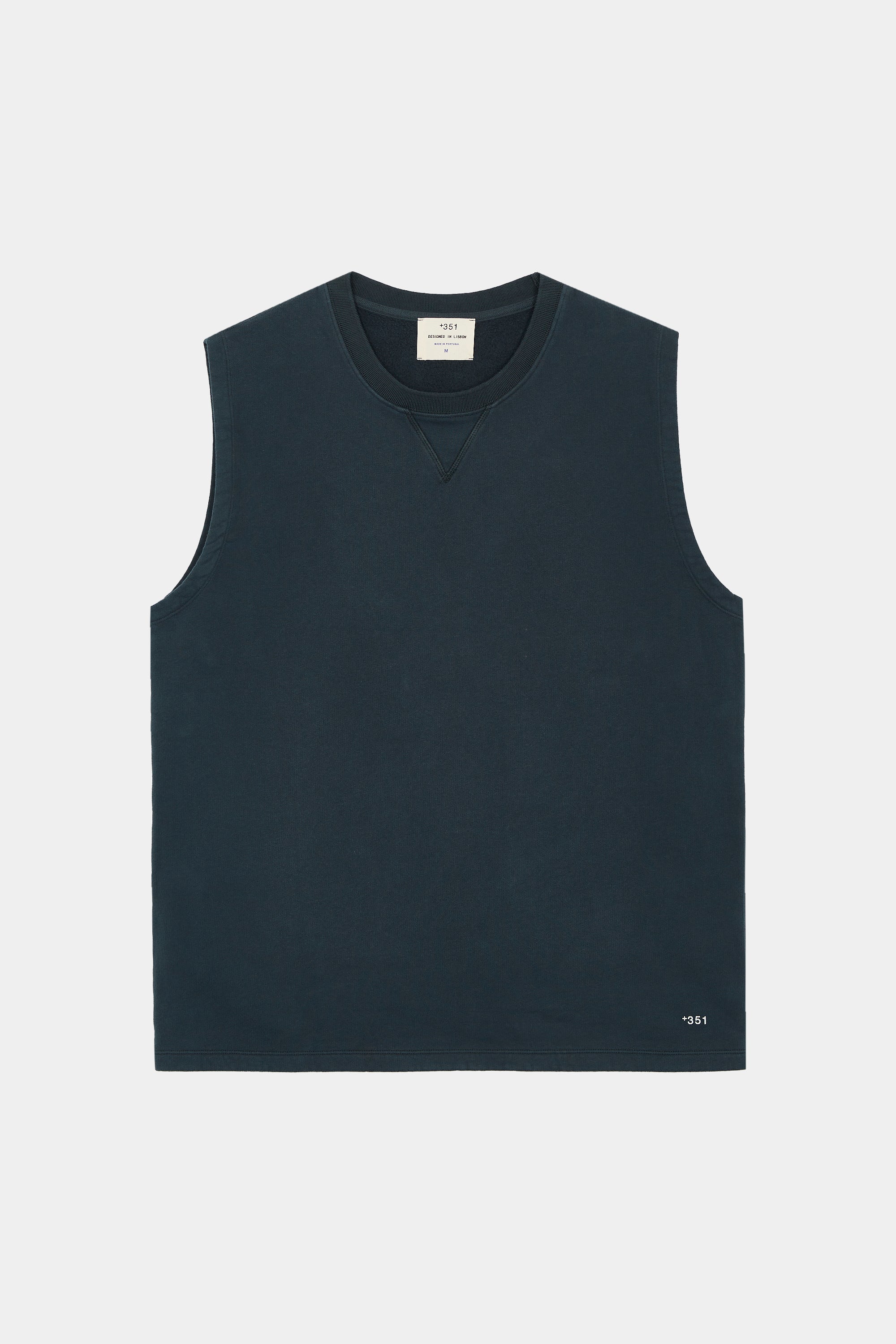 SLEEVELESS SWEATSHIRT CHARCOAL