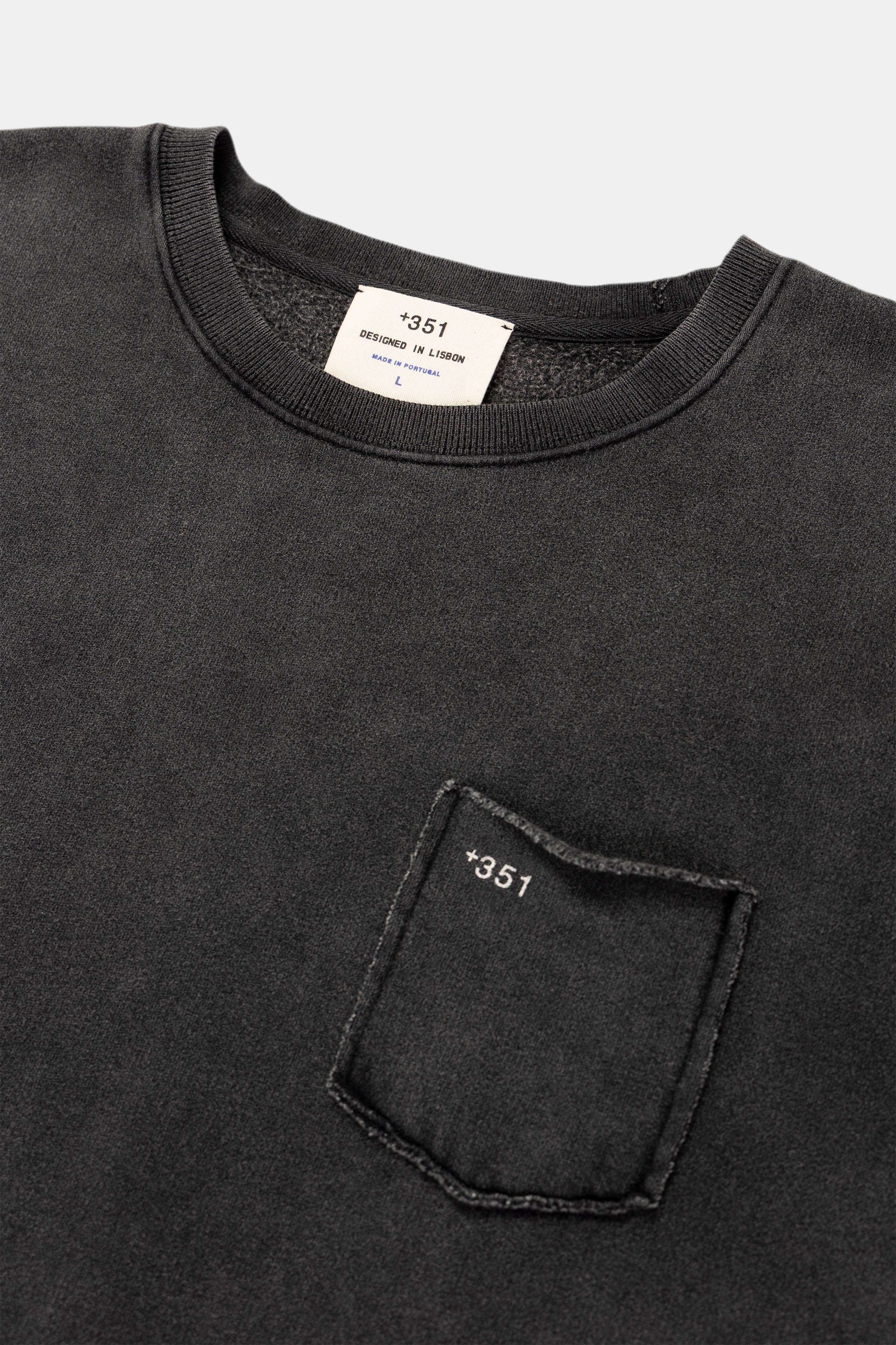 SWEATSHIRT ESSENTIAL BLACK FADE OUT