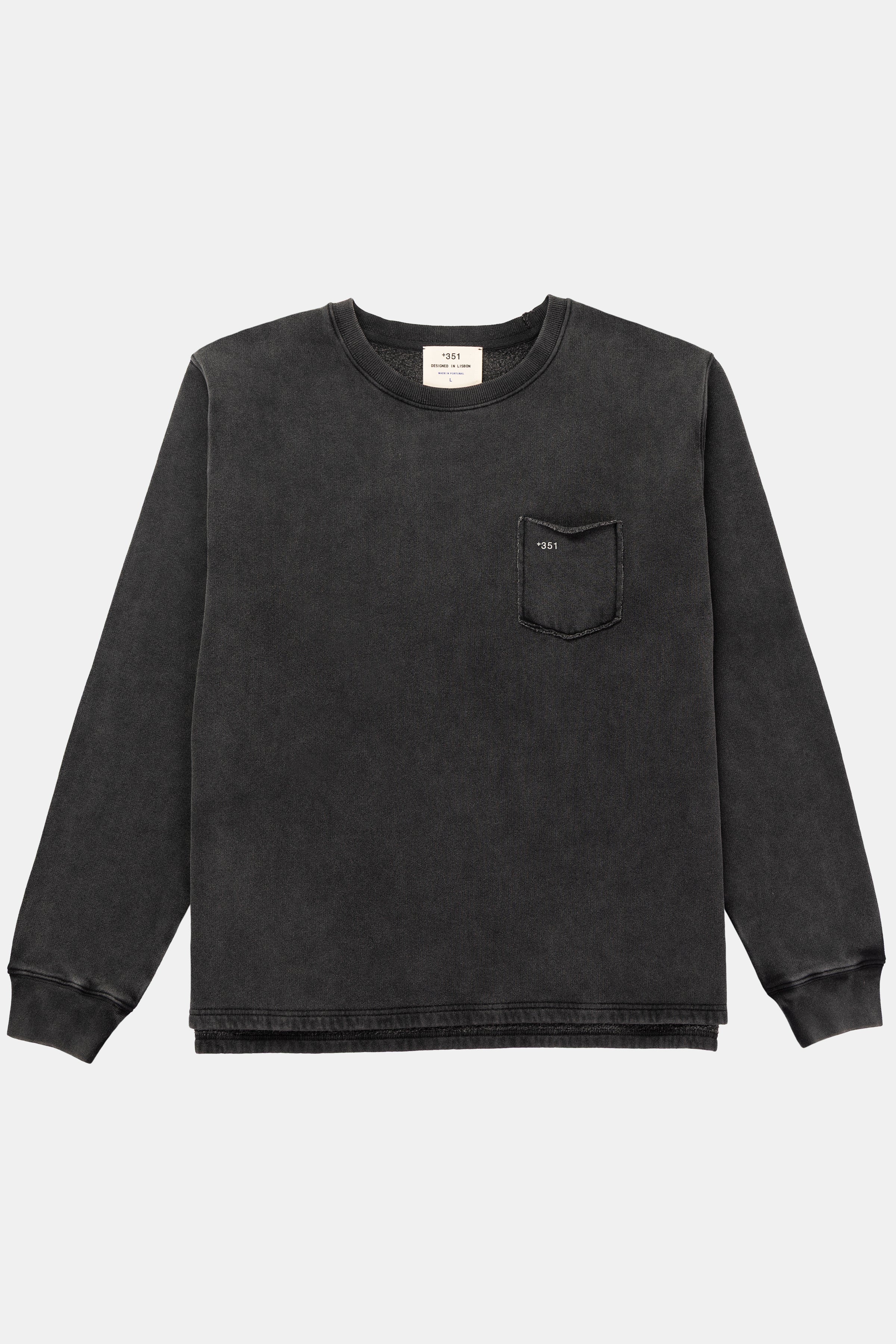 SWEATSHIRT ESSENTIAL BLACK FADE OUT