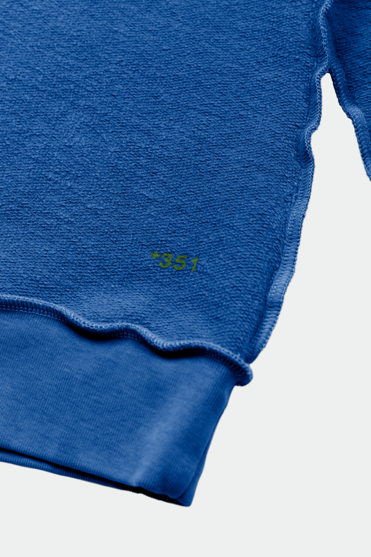 SWEATSHIRT GRAPHIC FREQUENCY INSIDE OUT STEEL BLUE / TURTLE