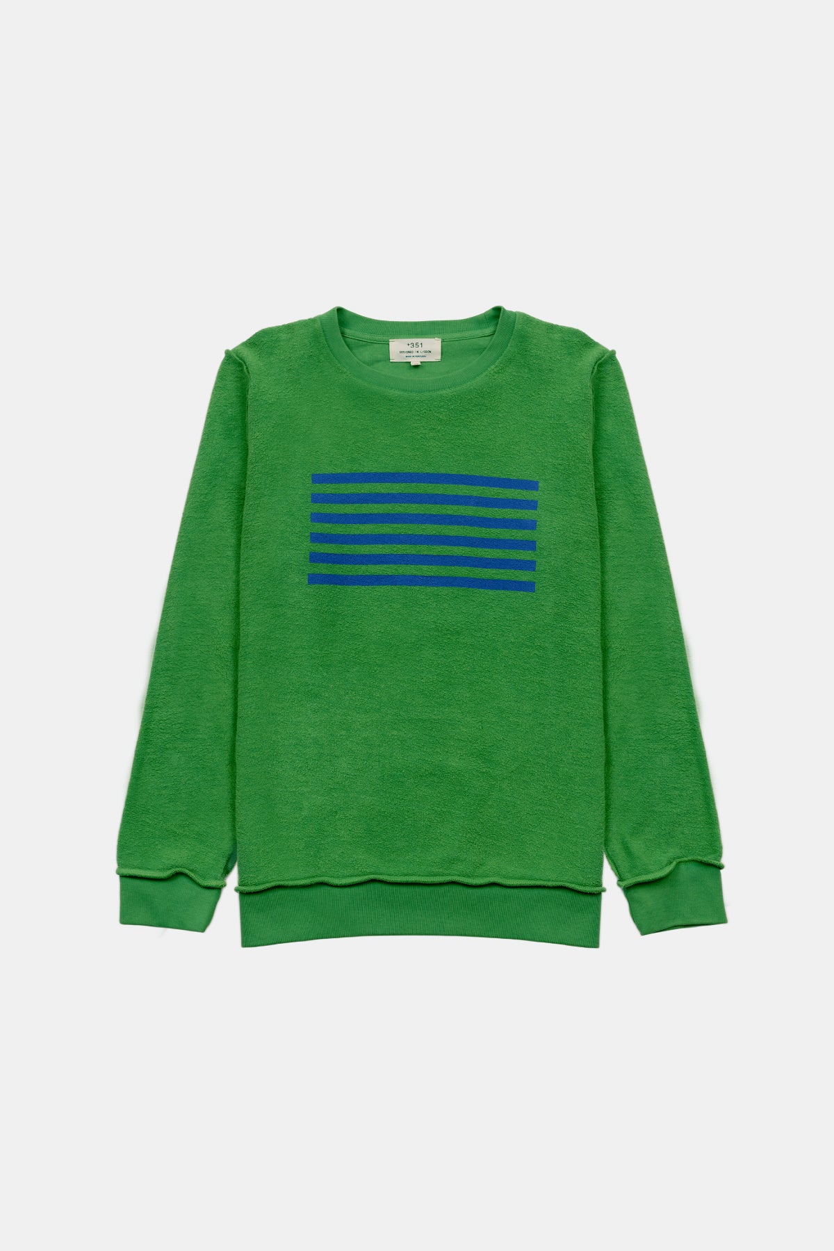 SWEATSHIRT GRAPHIC FREQUENCY INSIDE OUT TURTLE GREEN/STEEL B
