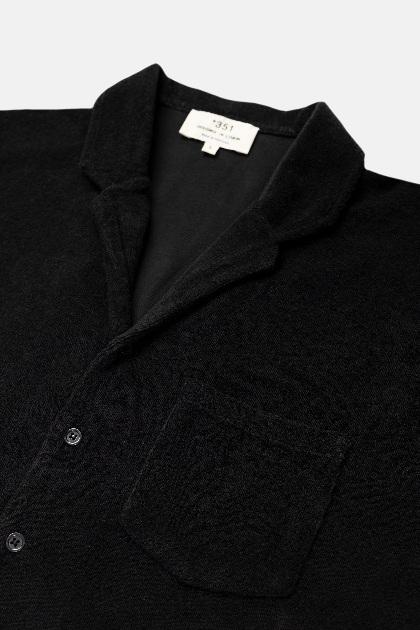 SHIRT LONG SLEEVE TERRY CHARCOAL