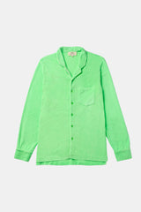 SHIRT LONG SLEEVE TERRY NEON GREEN