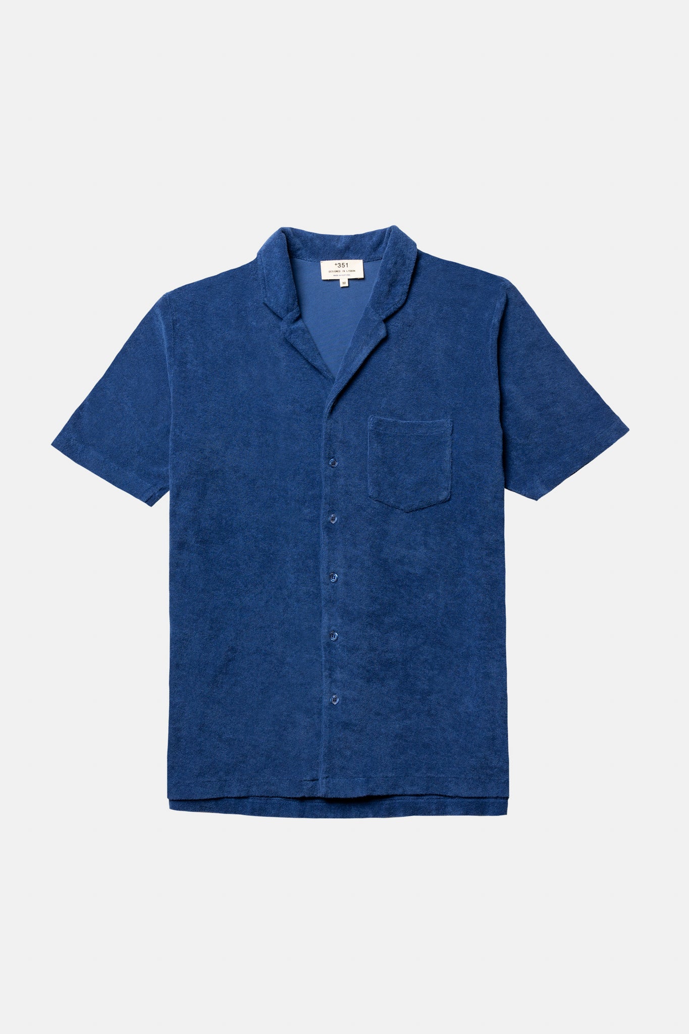 HEMD FROTTEE STAHLBLAU