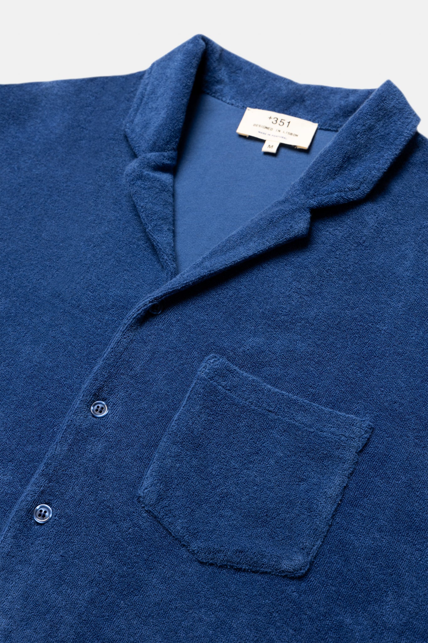 HEMD FROTTEE STAHLBLAU
