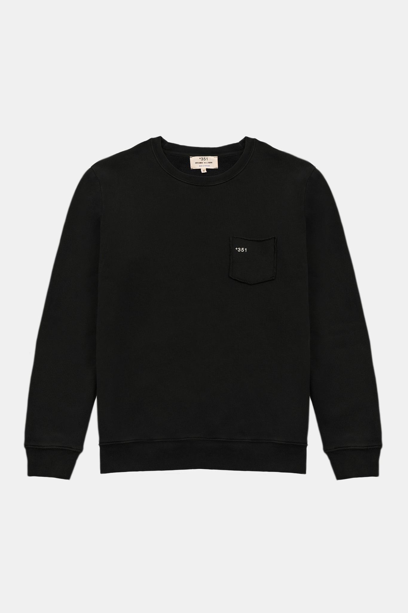 SWEATSHIRT GRAPHIC BACKGAMMON BLACK