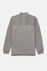 SWEATSHIRT ZIP STONE GREY