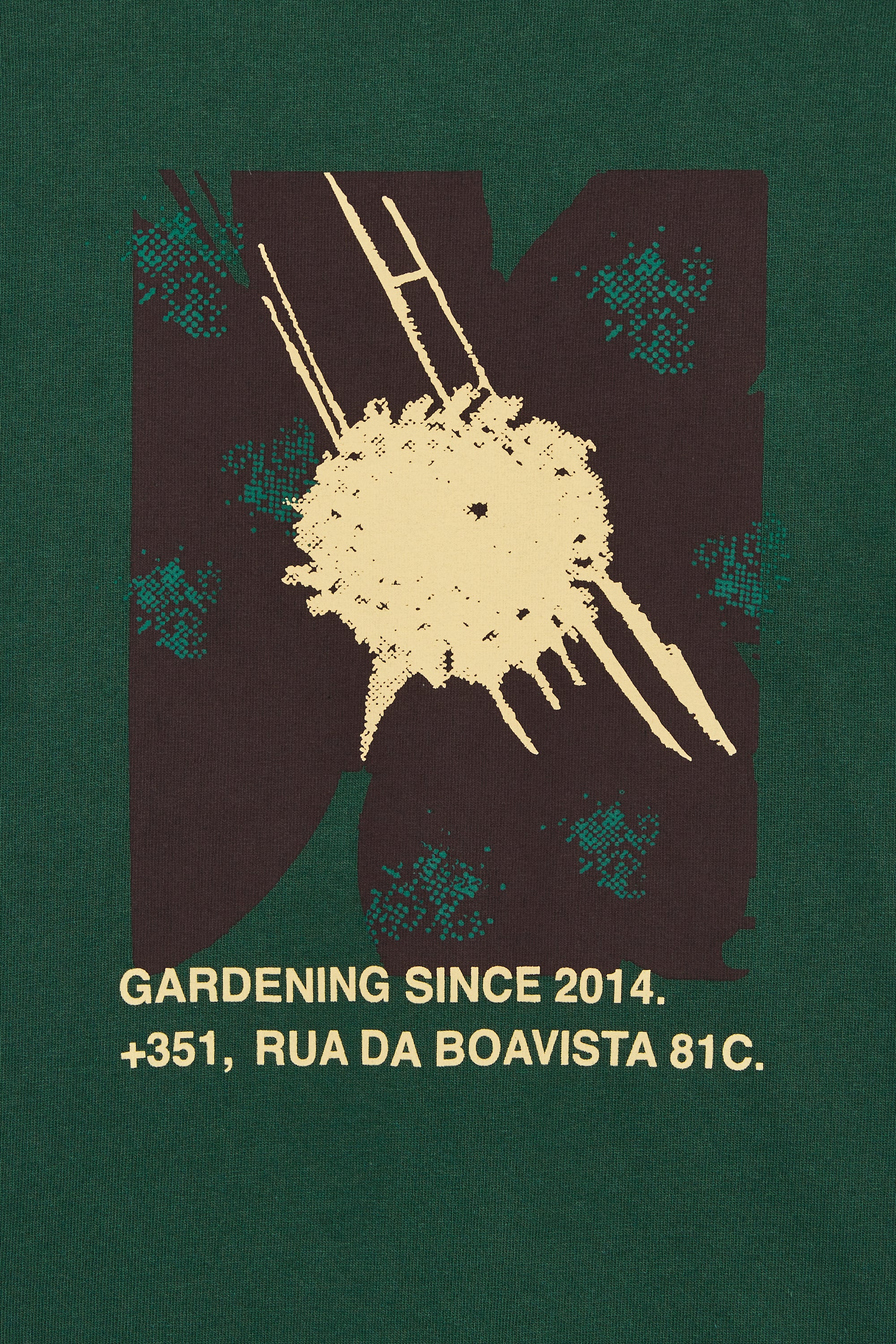 T-SHIRT GRAPHIC GARDENER DEEP GREEN