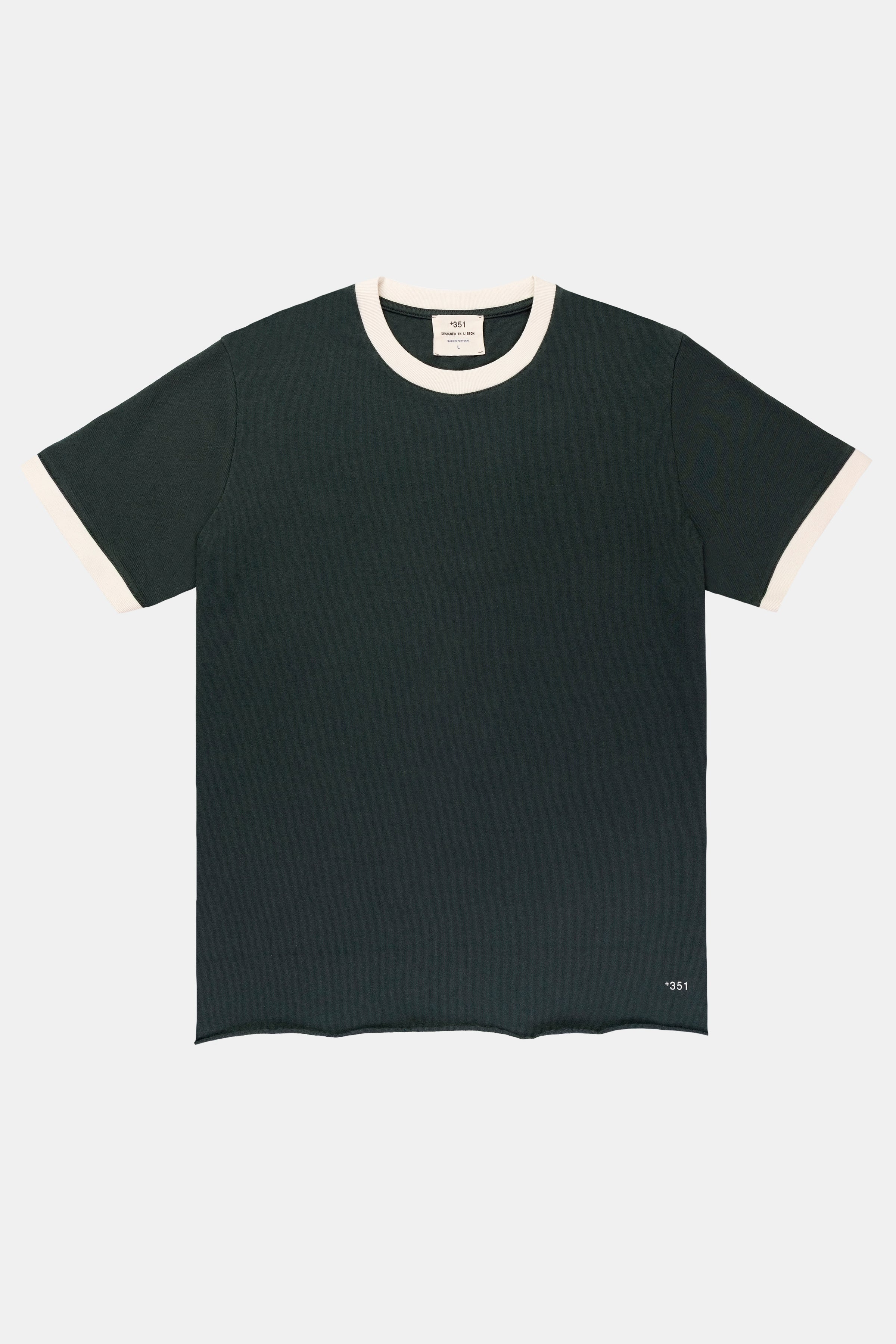 T-SHIRT RINGER CHARCOAL