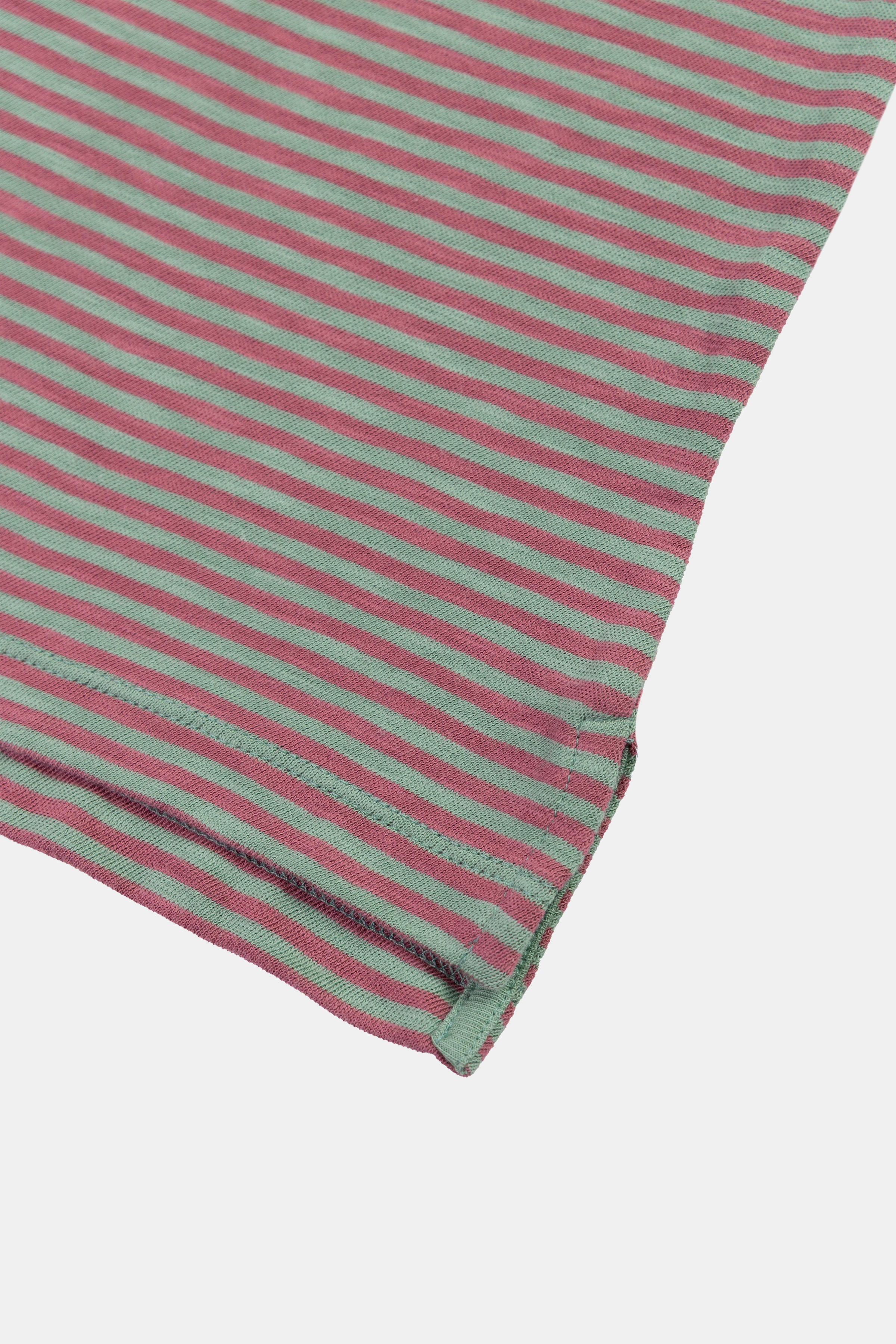 LONG SLEEVE STRIPES ROSE/ICY GREEN