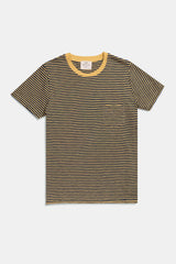 T-SHIRT STRIPES YELLOW BALLOON/ PETROL