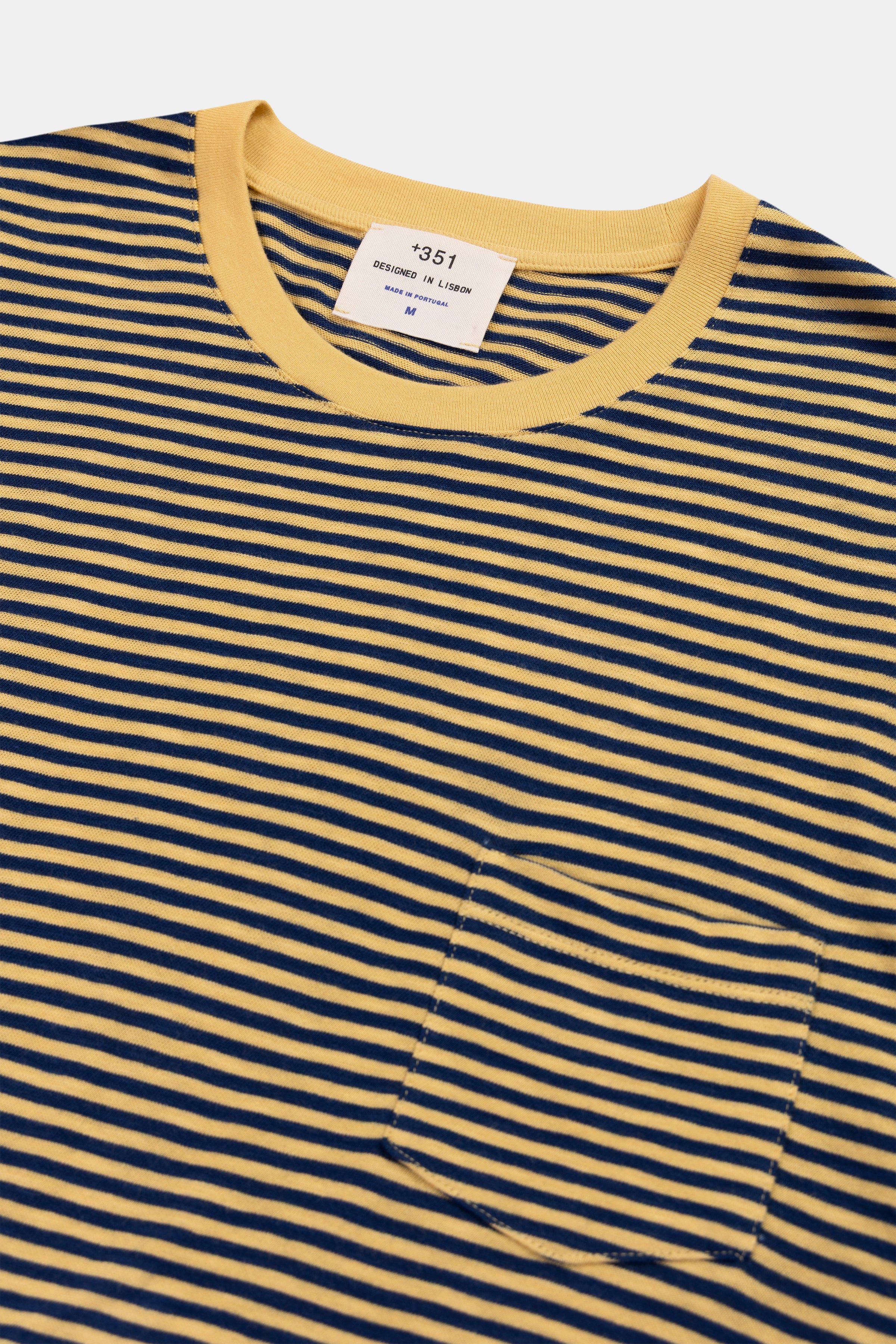 T-SHIRT STRIPES YELLOW BALLOON/ PETROL
