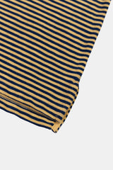 T-SHIRT STRIPES YELLOW BALLOON/ PETROL