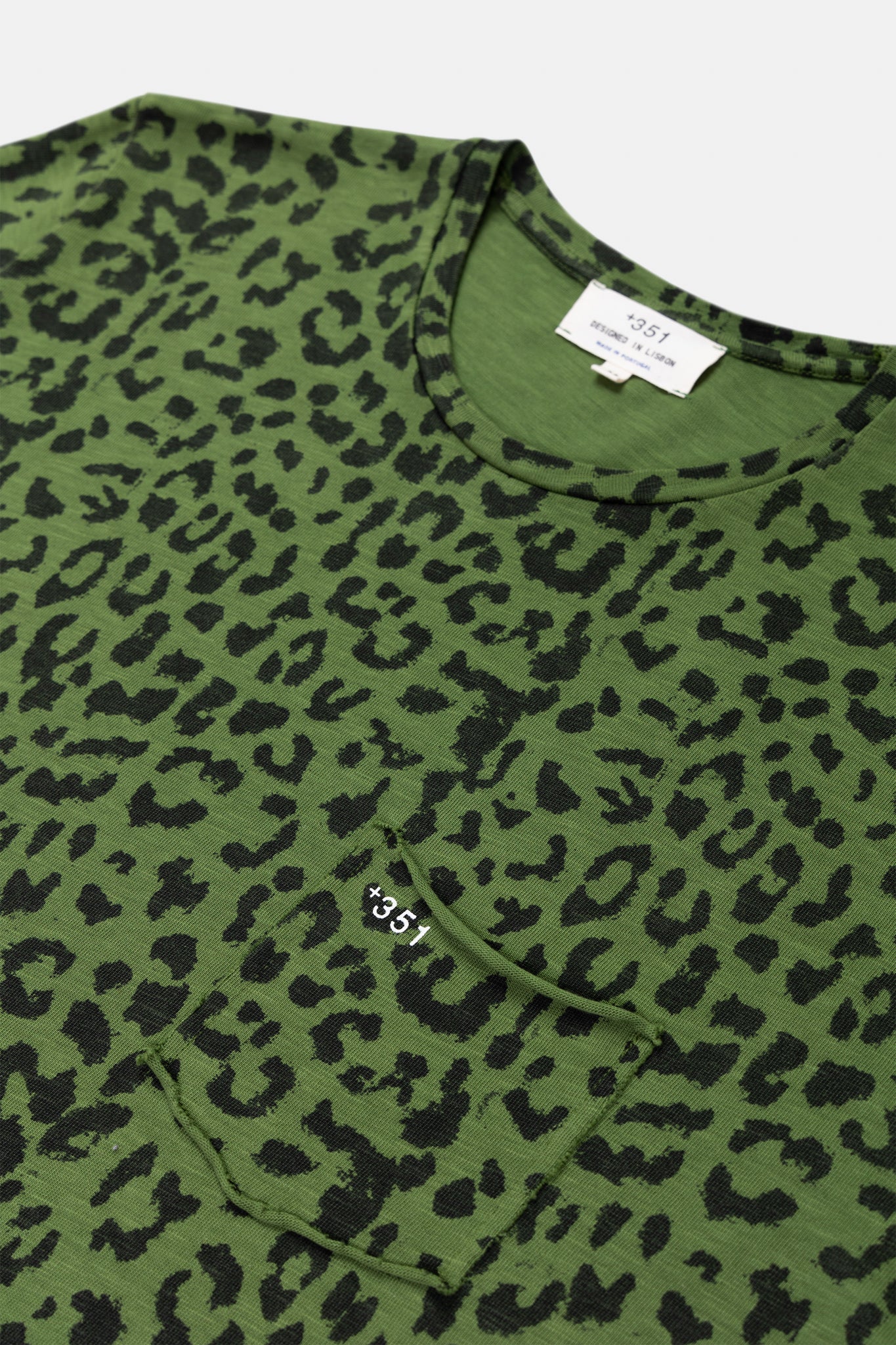 T-SHIRT LEOPARD GREEN