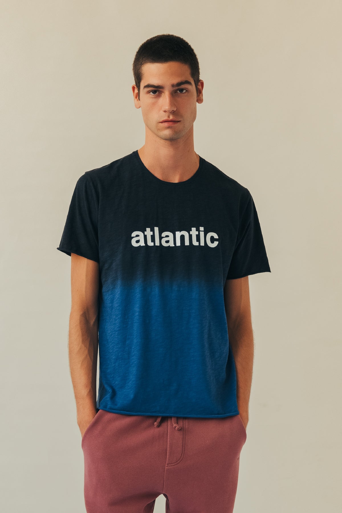 T-SHIRT ATLANTIC DEGRADEE/OFF-WHITE