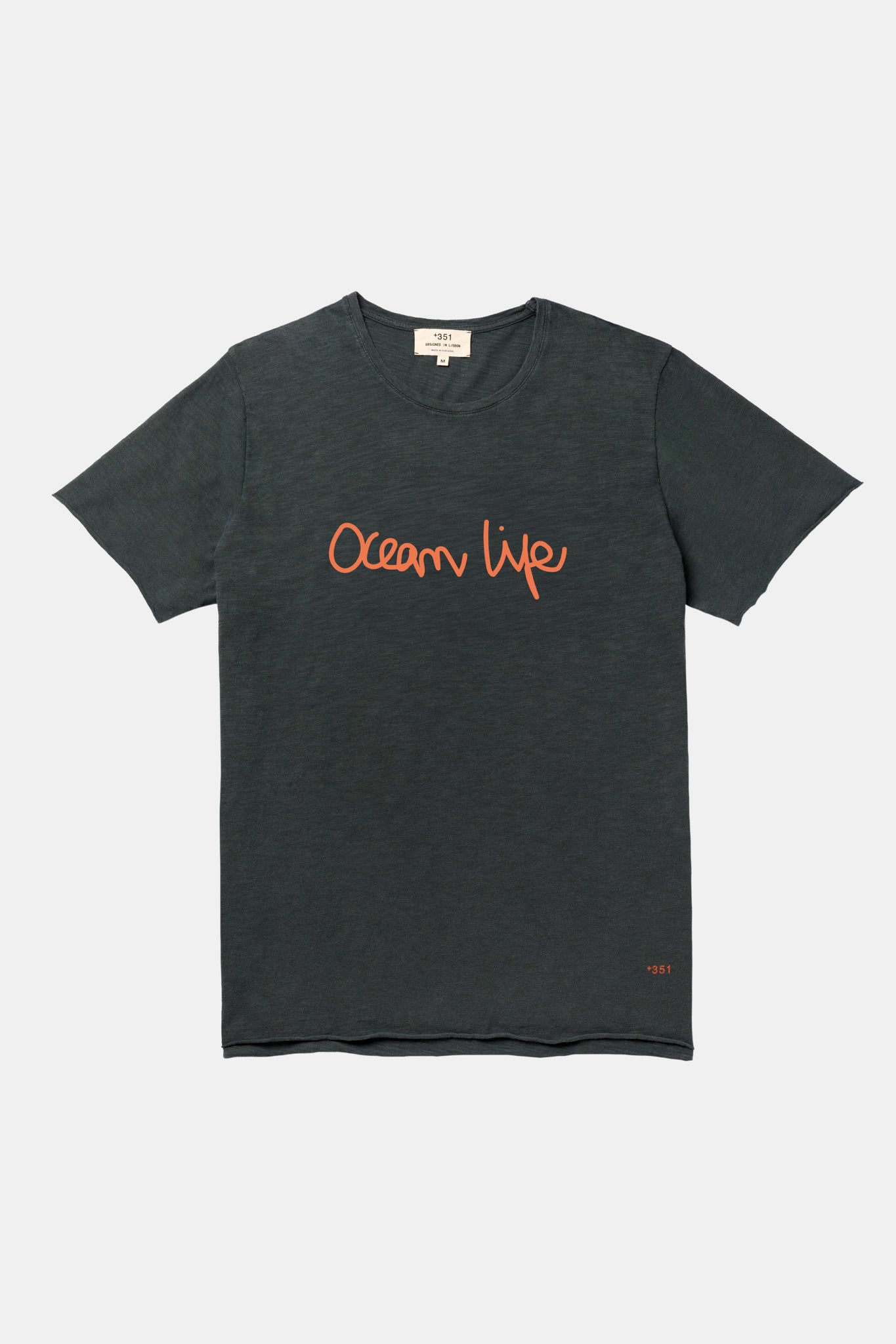 T-SHIRT GRAFIK OCEAN LIFE ANTHRAZIT/MEKKA