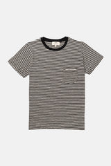 T-SHIRT STRIPES BLACK/ OFF-WHITE
