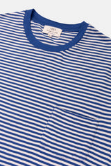 T-SHIRT STRIPES STEEL BLUE/CRU