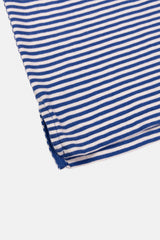 T-SHIRT STRIPES STEEL BLUE/CRU