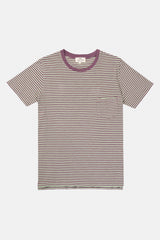 T-SHIRT STRIPES WATER GREEN/VIOLET