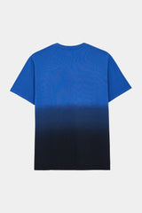 T-SHIRT GRAPHIC GRADIENT AZURE FLAME/BLACK