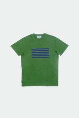 TSHIRT GRAPHIC FREQUENCY TURTLE GREEN/STEEL BLUE