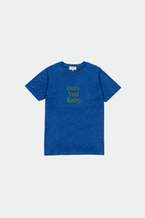 TSHIRT GRAPHIC ONLY YOU BABY STEEL BLUE / TURTLE GREEN