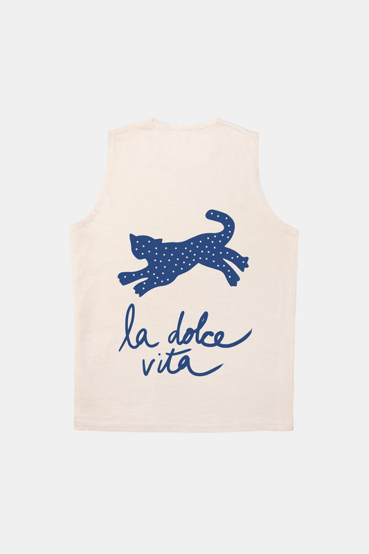 T-SHIRT SLEEVELESS LA DOLCE VITA