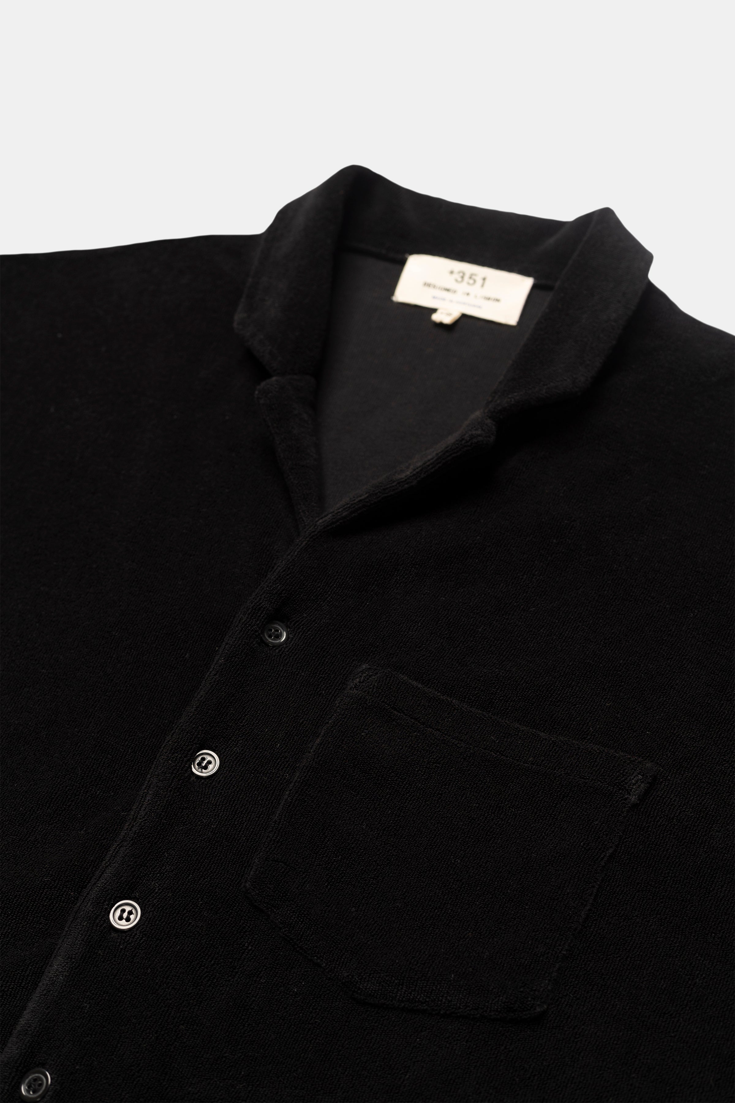 HEMD LANGARM FROTTE SCHWARZ
