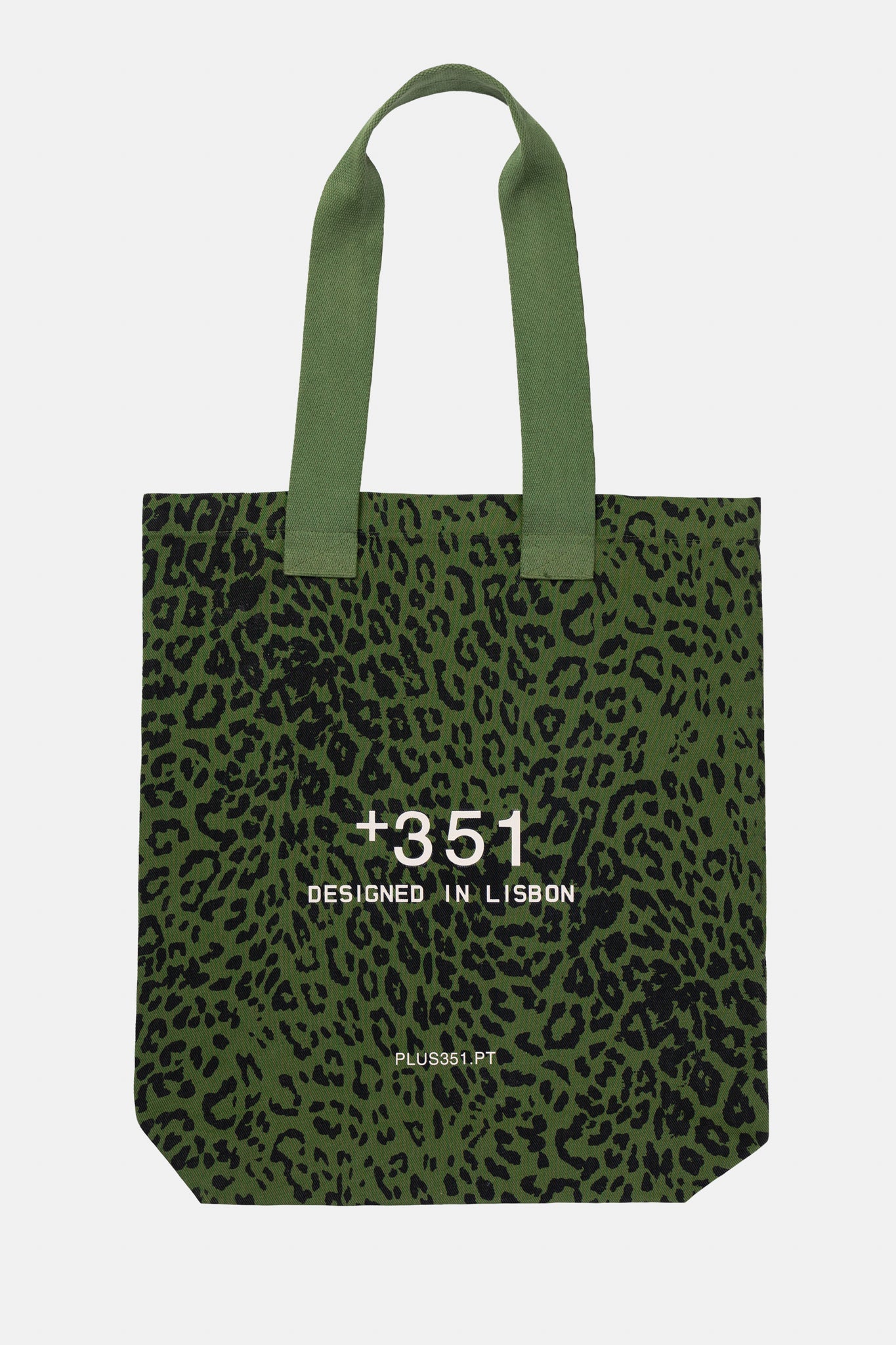 TOTE BAG LEOPARD GREEN