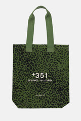 TOTE BAG LEOPARD GREEN