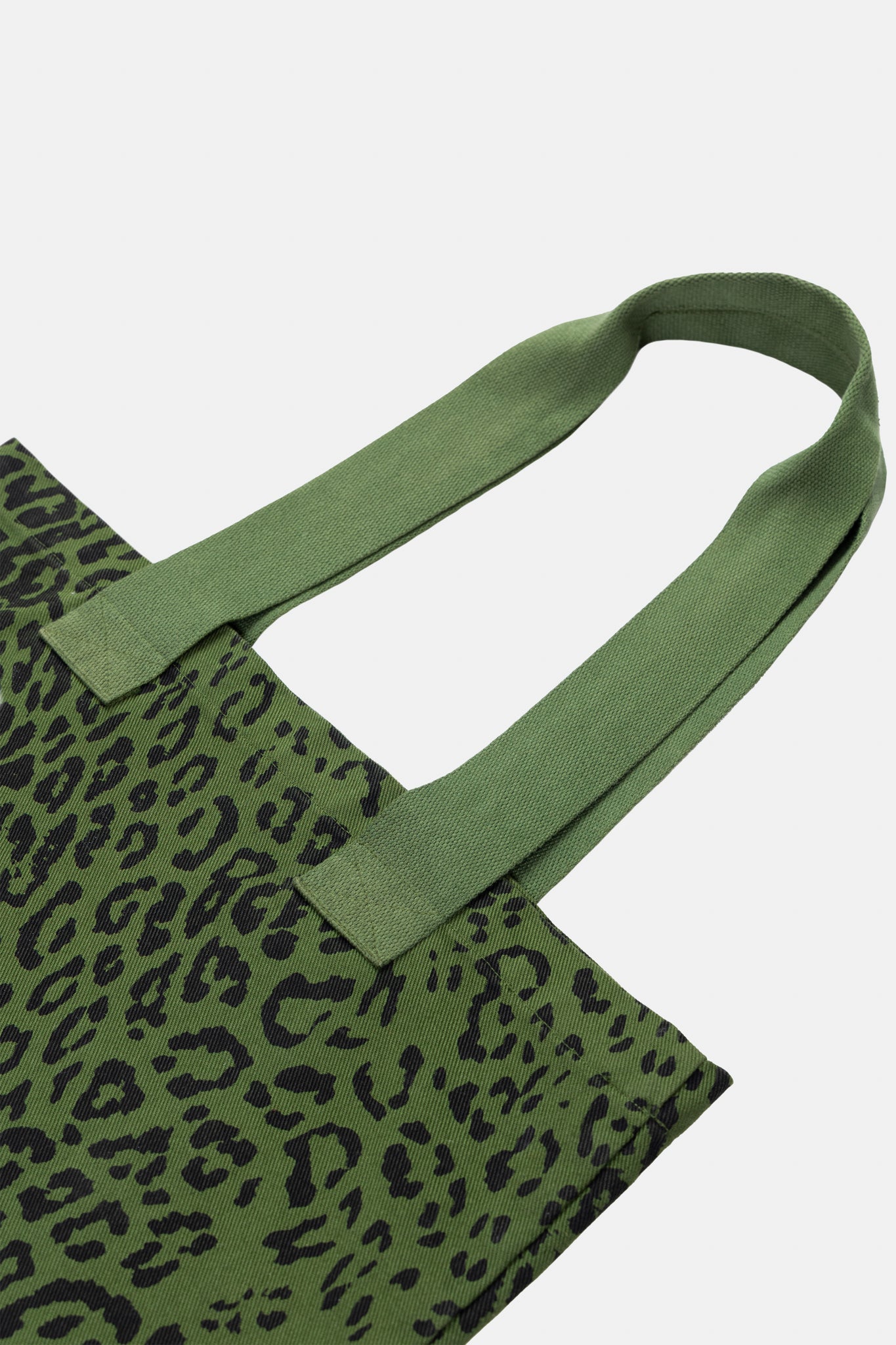 TOTE BAG LEOPARD GREEN