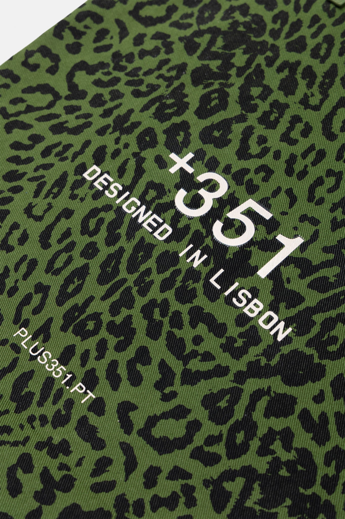 TOTE BAG LEOPARD GREEN